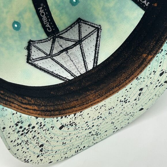 Carbon Elements Trucker Hat Baseball Cap Logo Streetwear 6 Panel Snapback Blue - Picture 5 of 9